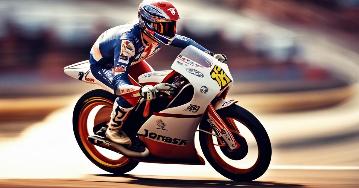 Jonas Jeppesen w dynamicznym zakręcie podczas wyścigu.