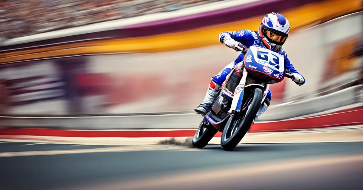 Paco Castagna w akcji podczas wyścigu SGB Championship w barwach Edinburgh Monarchs.